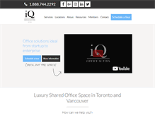 Tablet Screenshot of iqoffice.ca